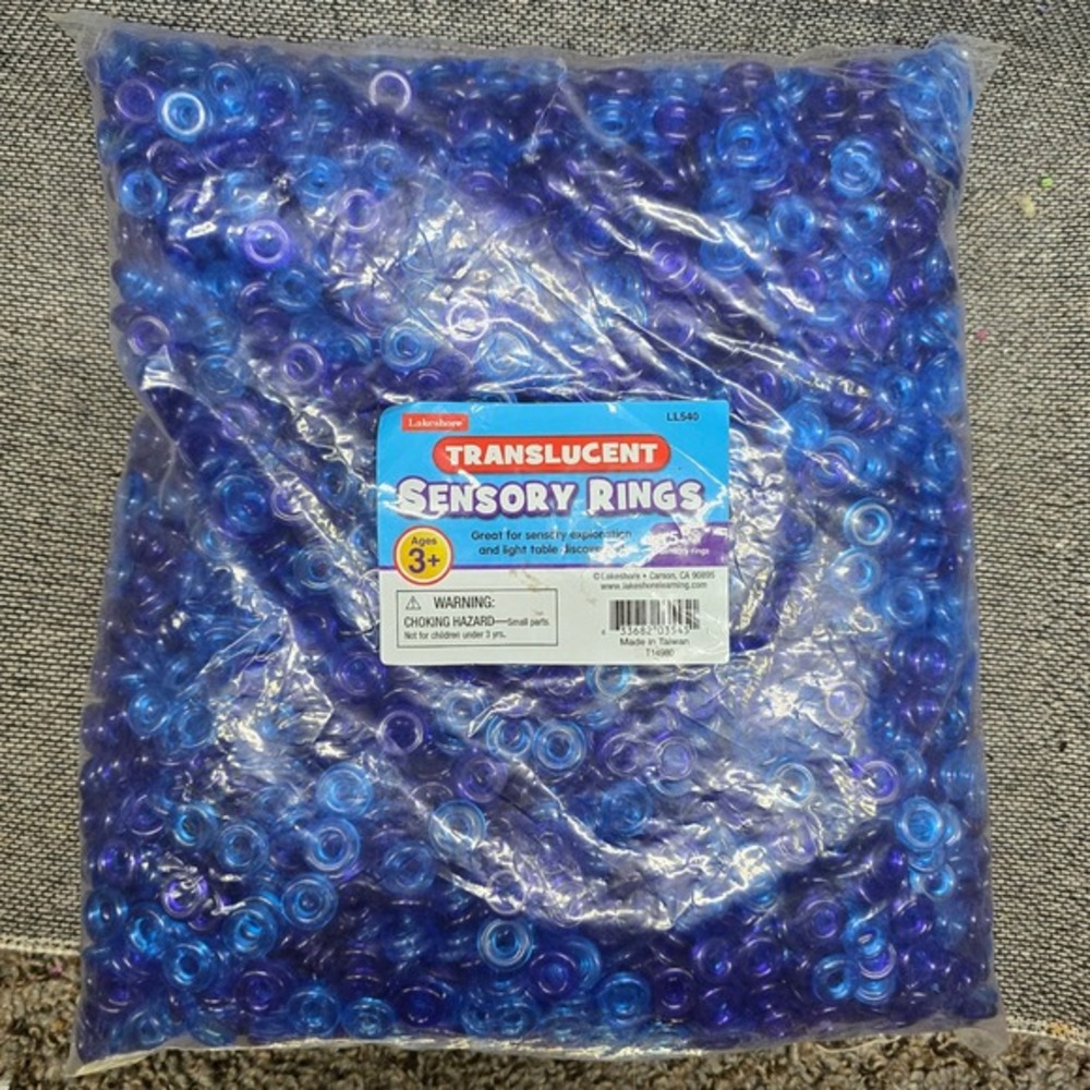 Lakeshore Translucent Sensory Rings LL540 Light Table Toys Blue Purple New Bulk